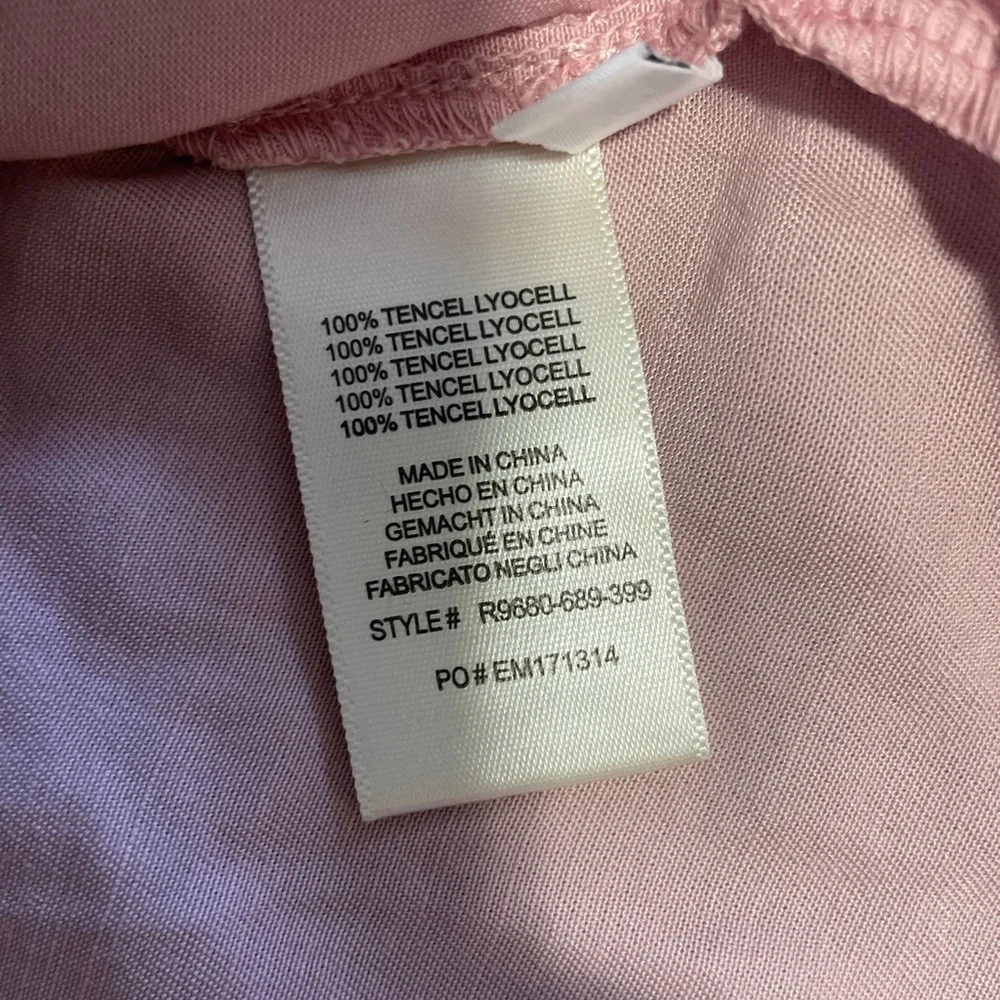Anthropologie Cloth and Stone Pink Button Down with Frayed Shoulders - Picture 6 of 6